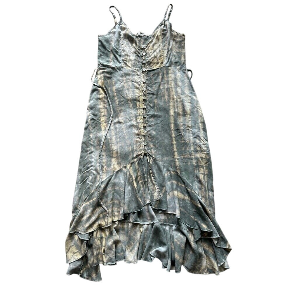 Malibu Bum Iris Tie‎ Dye Boho Chic Flowy Dress size Medium